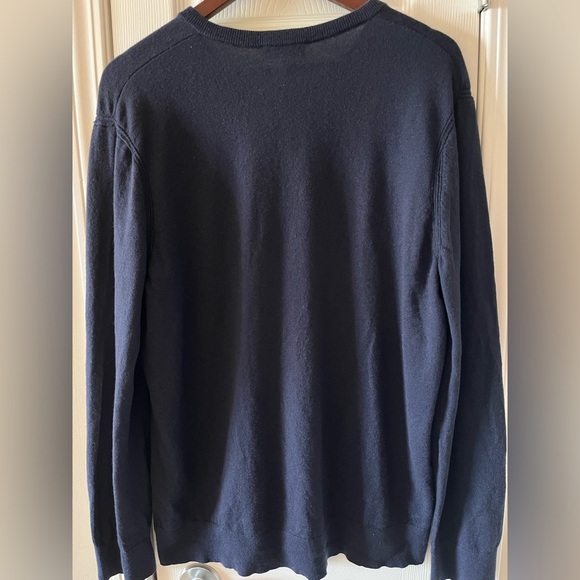 Mens Theory Merino Wool Blend V Neck Sweater XL - Picture 2 of 5